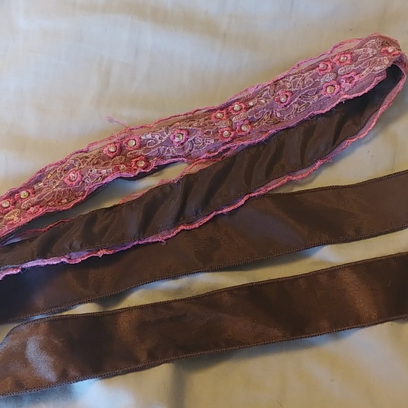 Accessories - 56" Satin/Beaded Tie Belt